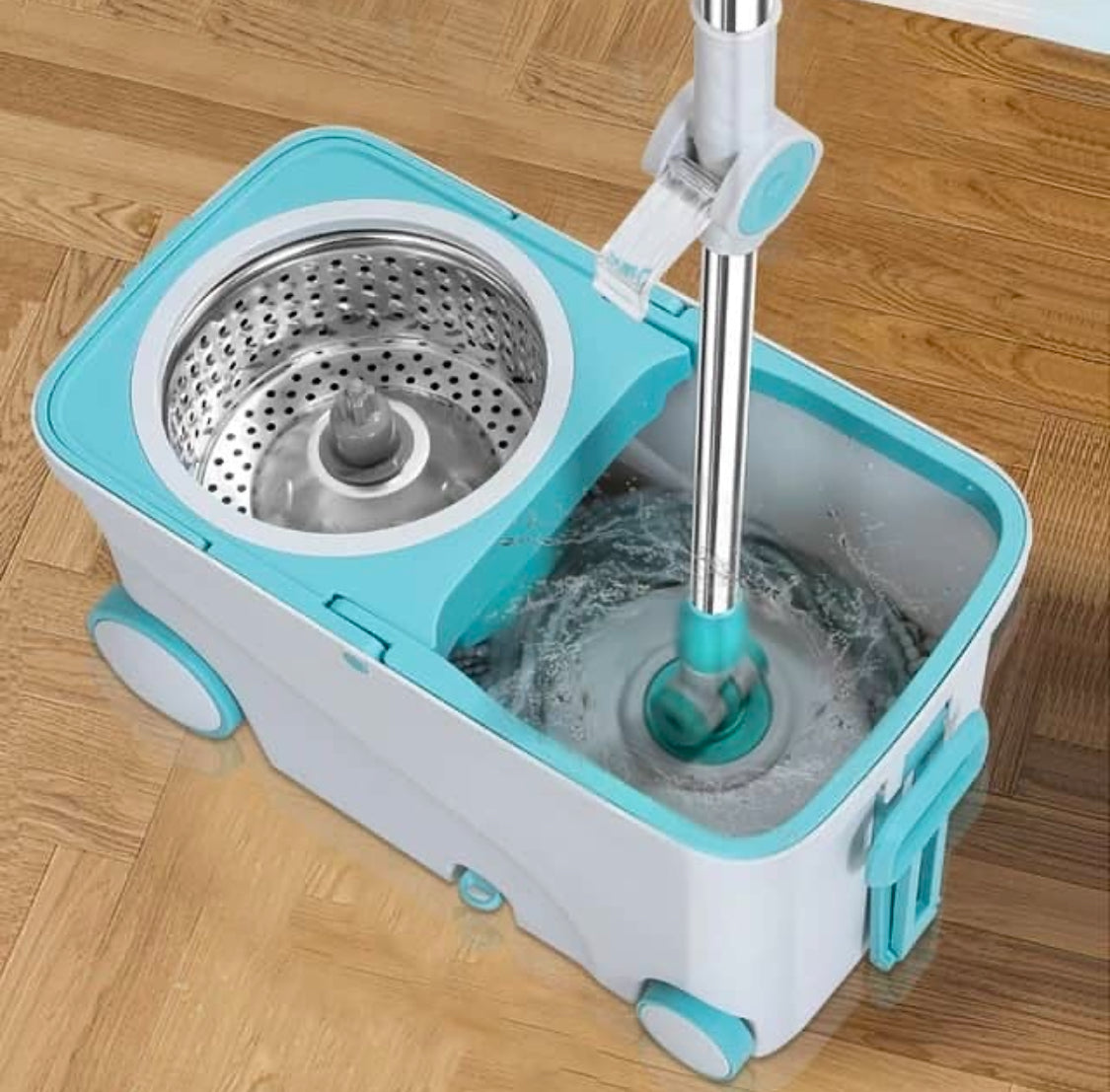 Automatic Rotation Magic Mop Bucket, Bus Style Floor Cleaning Mop, Microfiber Mop Bucket Cleaning Set Automatic Rotation Magic Mop Bucket, Bus Style Floor Cleaning Mop, Microfiber Mop Bucket Cleaning Set